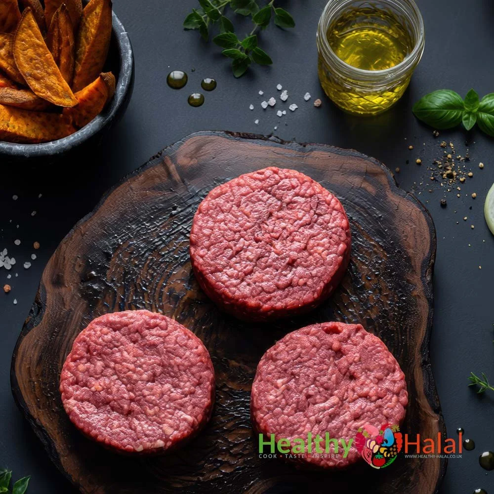 Gluten Free Hand Made Gourmet Beef Burgers - Healthy Halal