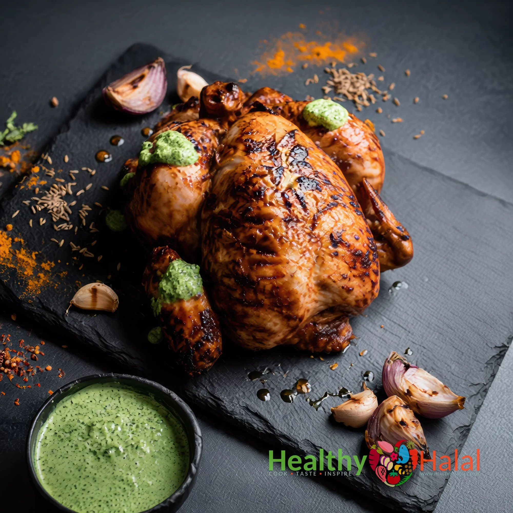 Brazilian Burst Whole Chicken - Healthy Halal