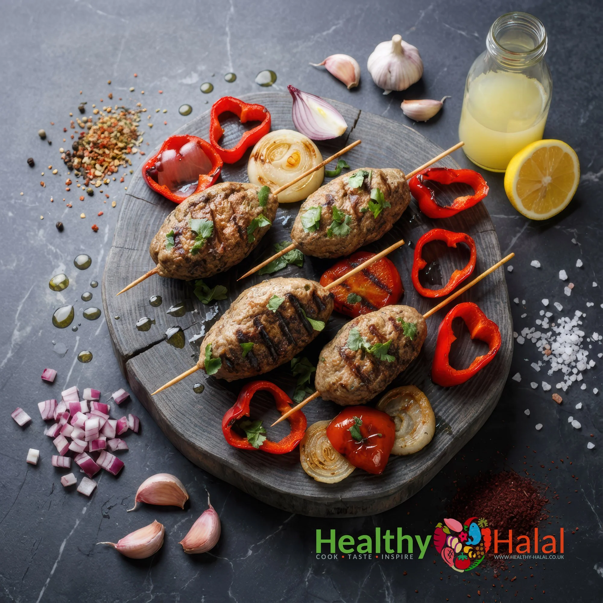 Turkish Inspired Beef Kofte Skewers - Healthy Halal