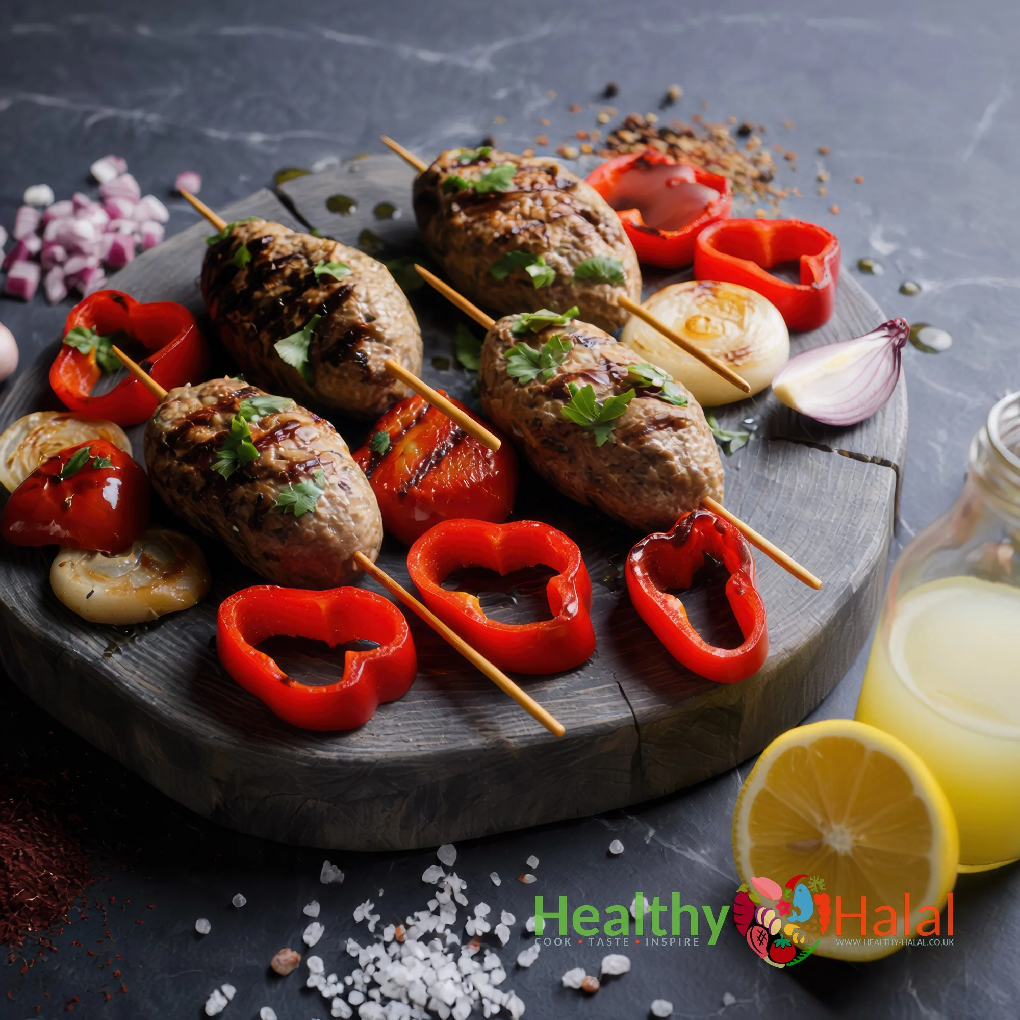 Turkish Inspired Beef Kofte Skewers - Healthy Halal