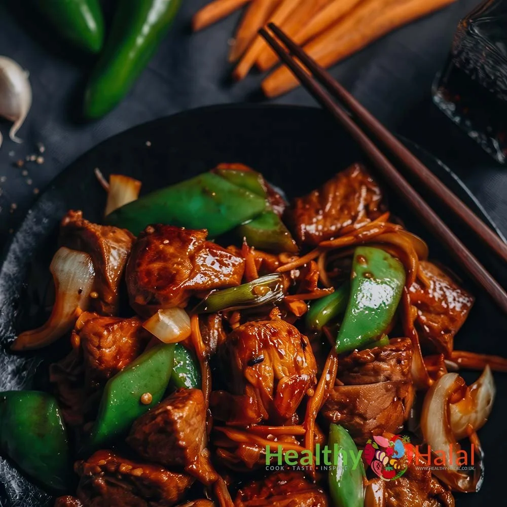 Spicy Mongolian Boneless Lamb Bites - Healthy Halal