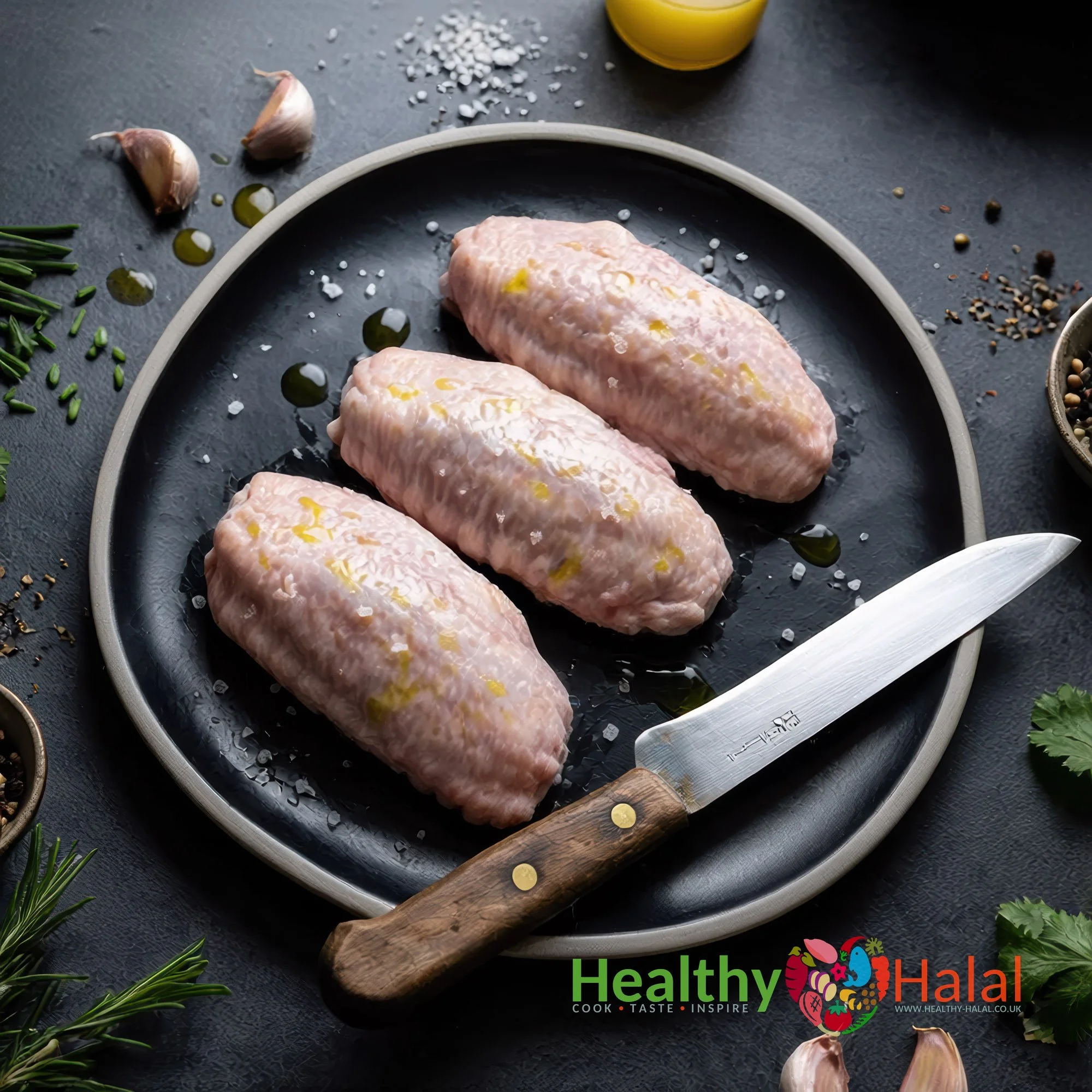 Halal Fresh Turkey Mid Wings - Healthy Halal