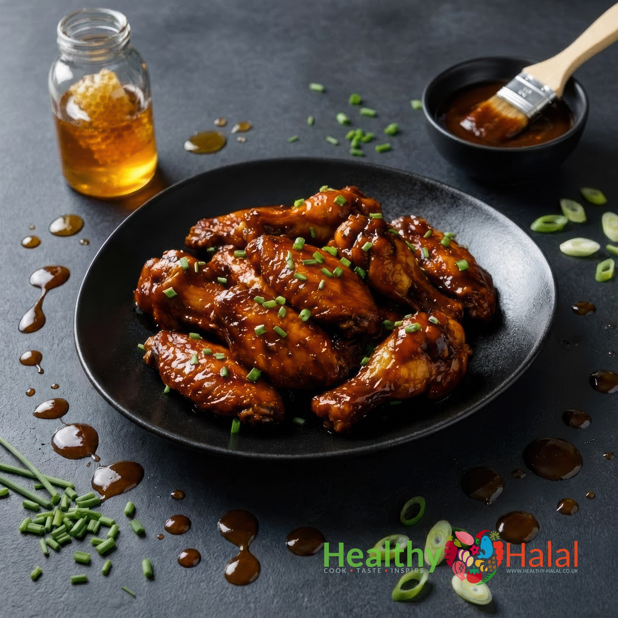 Lusiana Sticky BBQ Chicken Wings - Healthy Halal