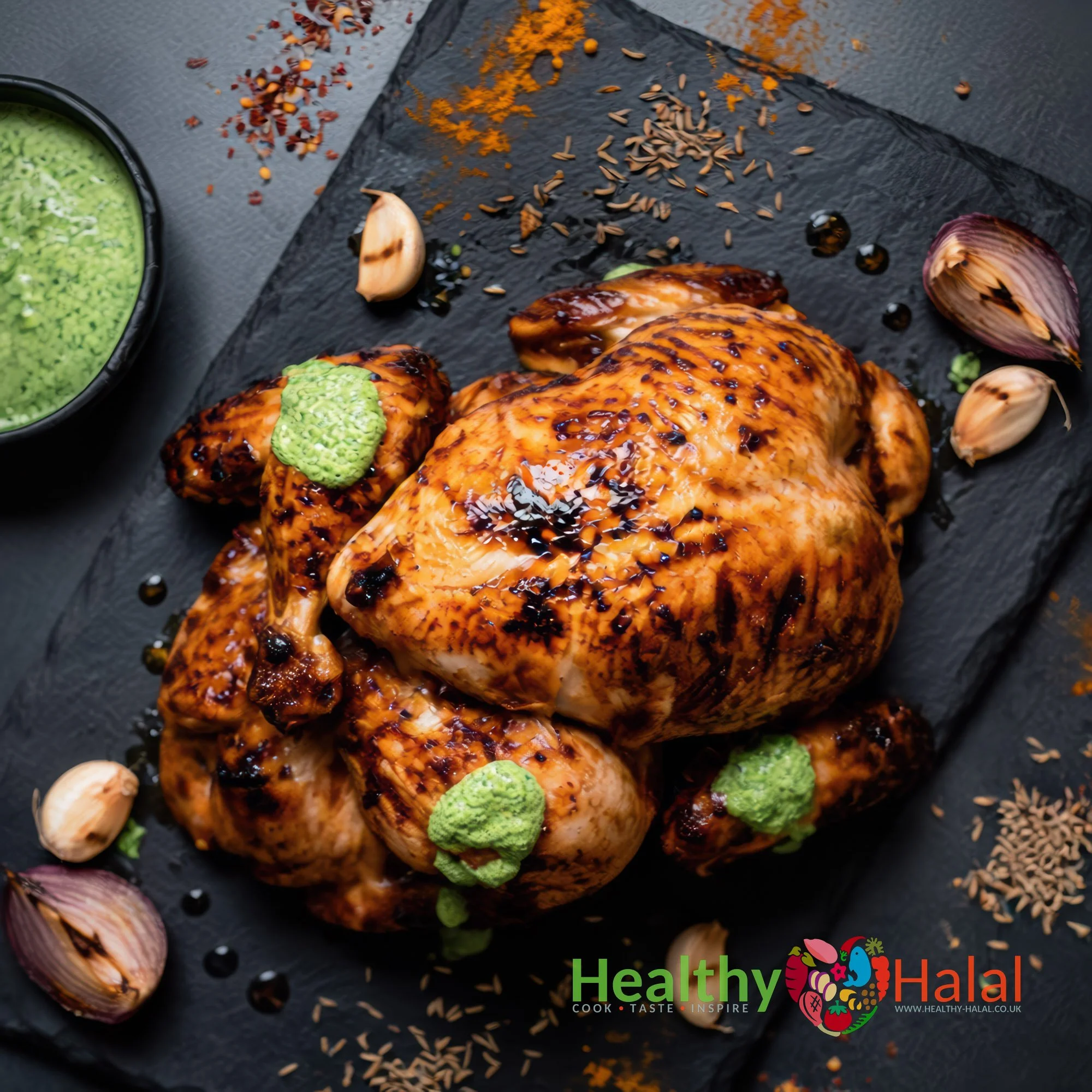 Brazilian Burst Whole Chicken - Healthy Halal