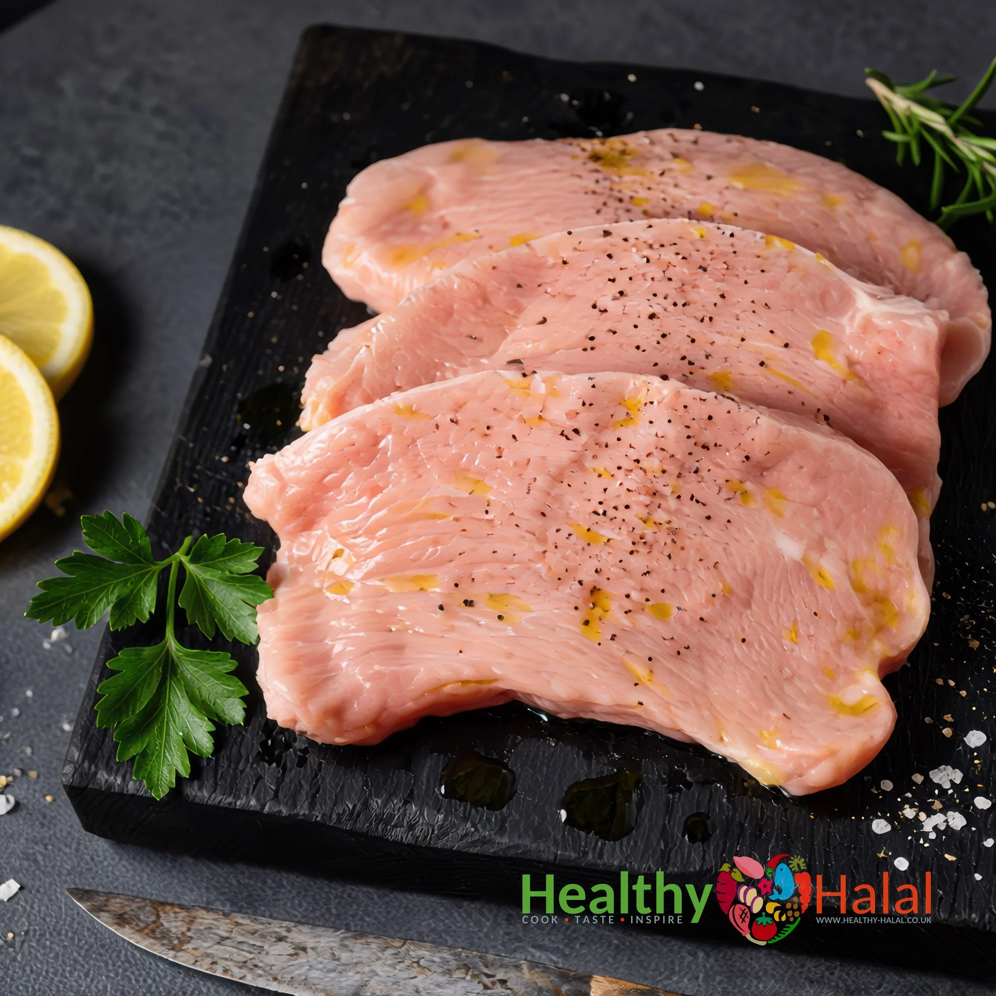 Halal Boneless Turkey Breast Cutlet Steaks - Healthy Halal