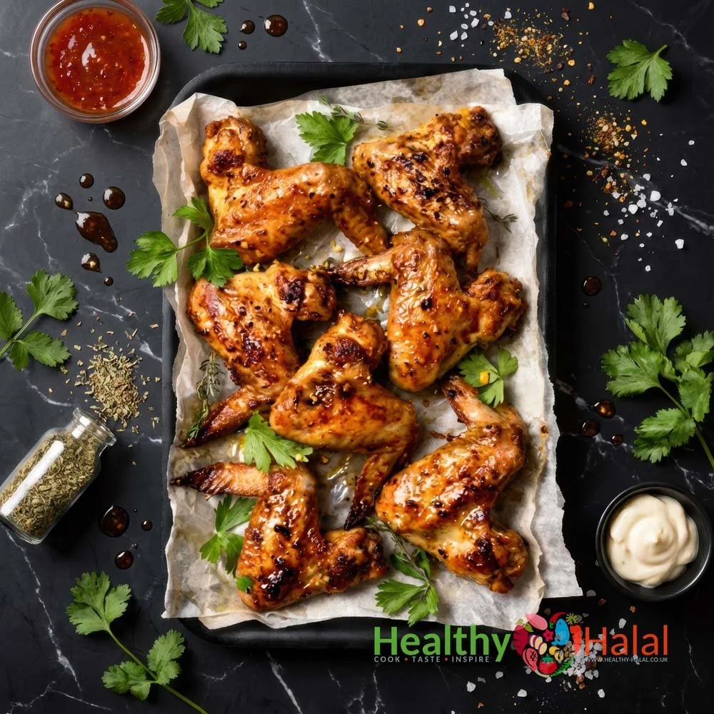 Lebanese Inspired Chicken Wings - Healthy Halal