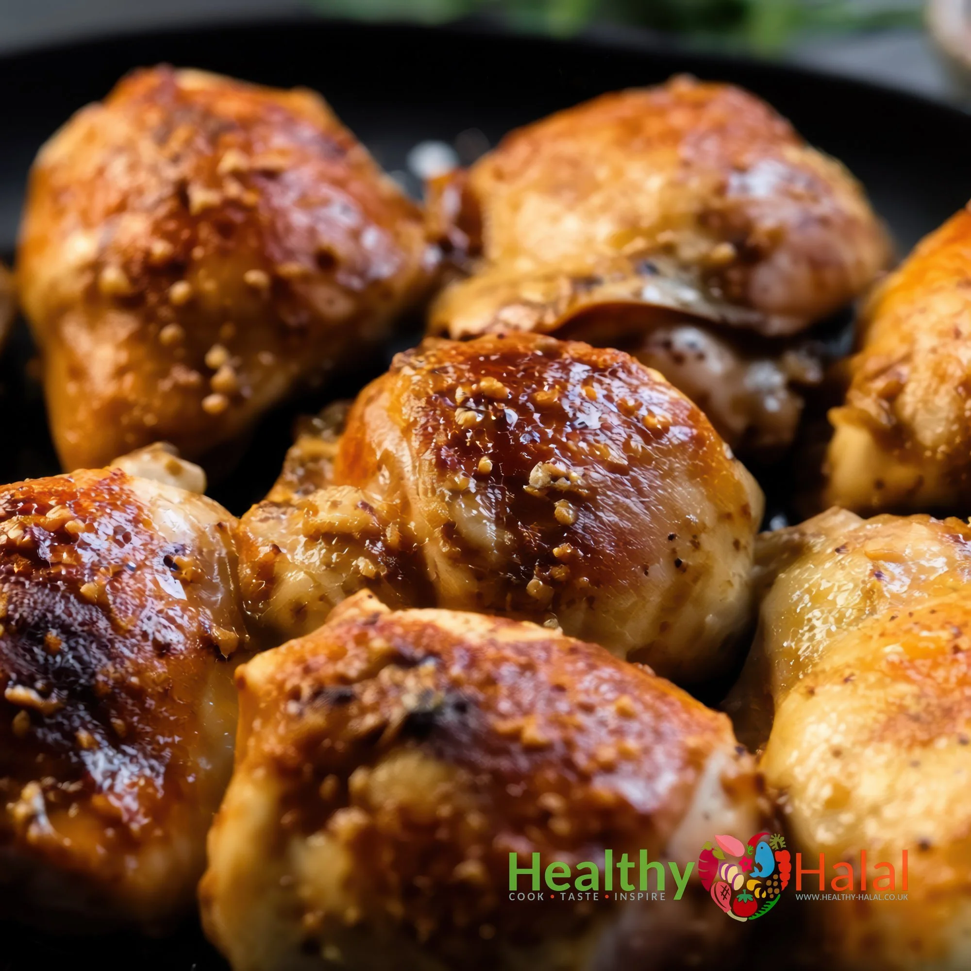 Algerian Herb Oyster Chicken Thighs - Healthy Halal