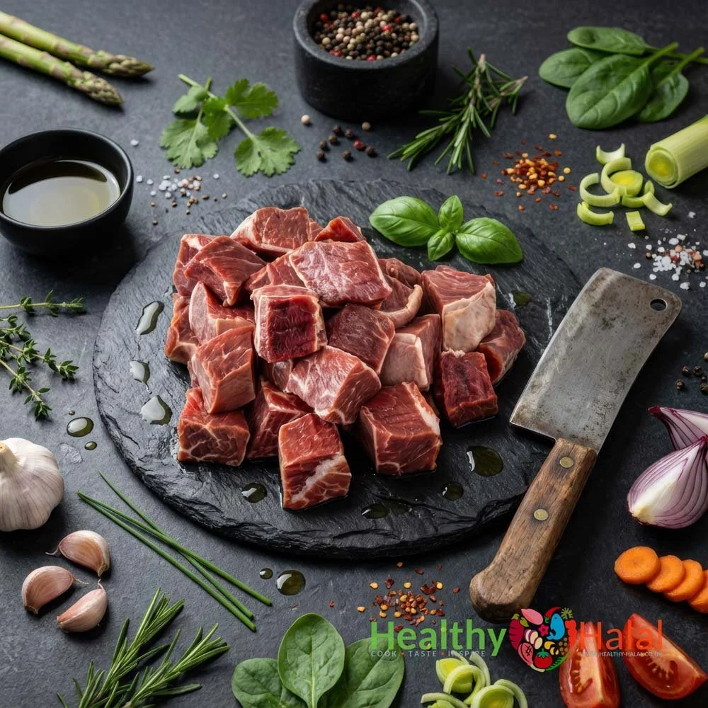 Halal Boneless Diced Goat Meat - Healthy Halal