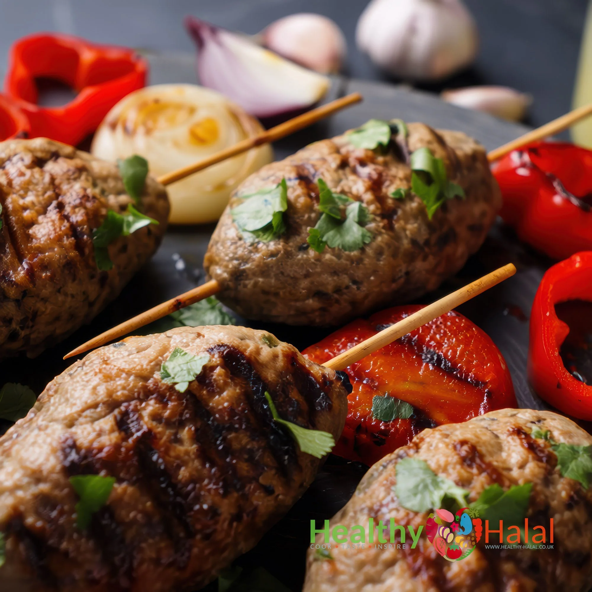 Turkish Inspired Beef Kofte Skewers - Healthy Halal