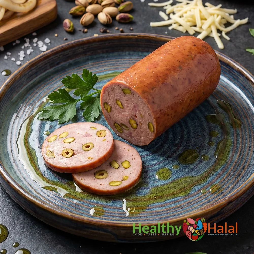 Halal Chicken & Pistachio Salami - Healthy Halal