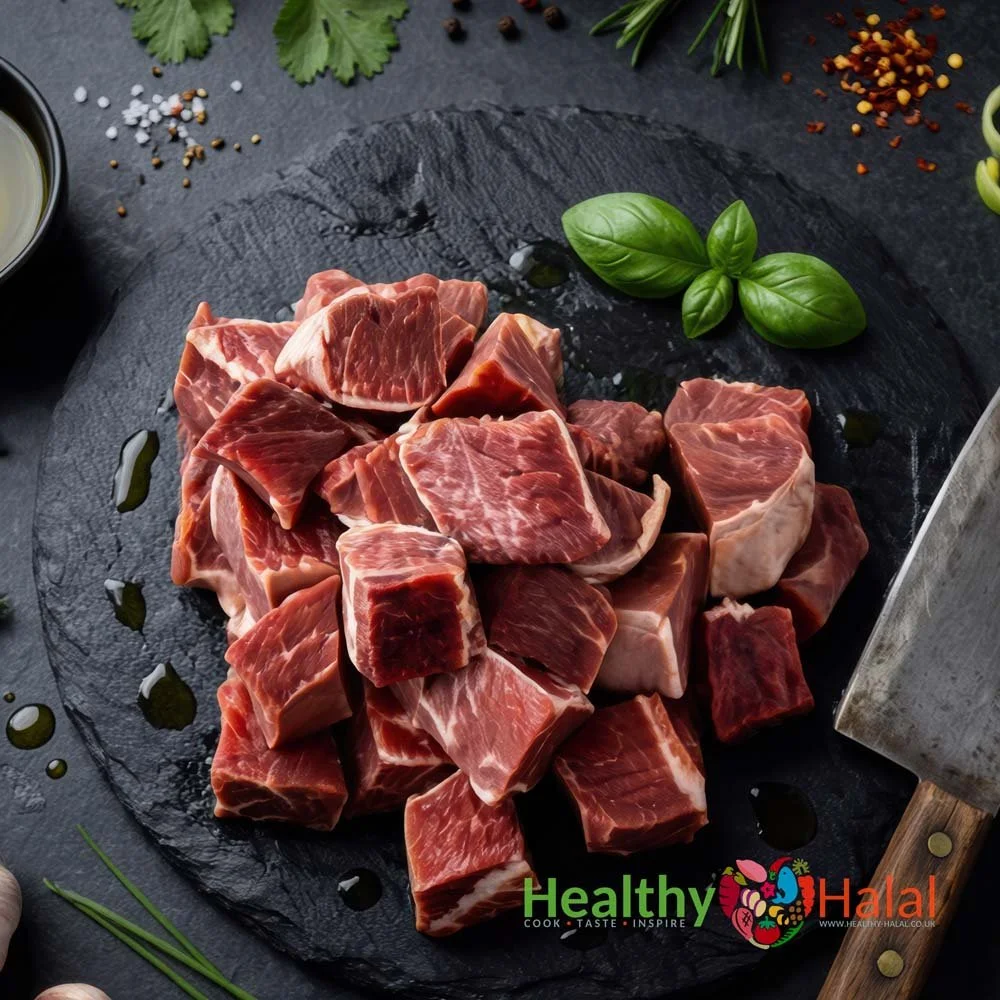 Halal Boneless Diced Goat Meat - Healthy Halal