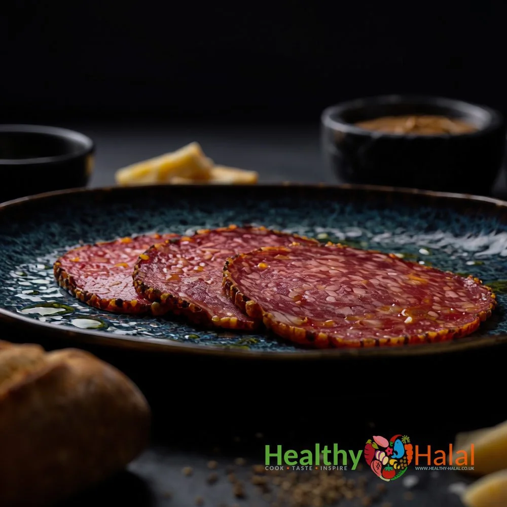 Pepper Coated Smoked Beef Salami - Healthy Halal