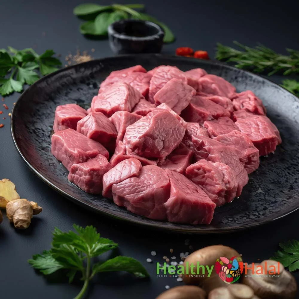 Boneless Diced Rose Veal - Healthy Halal