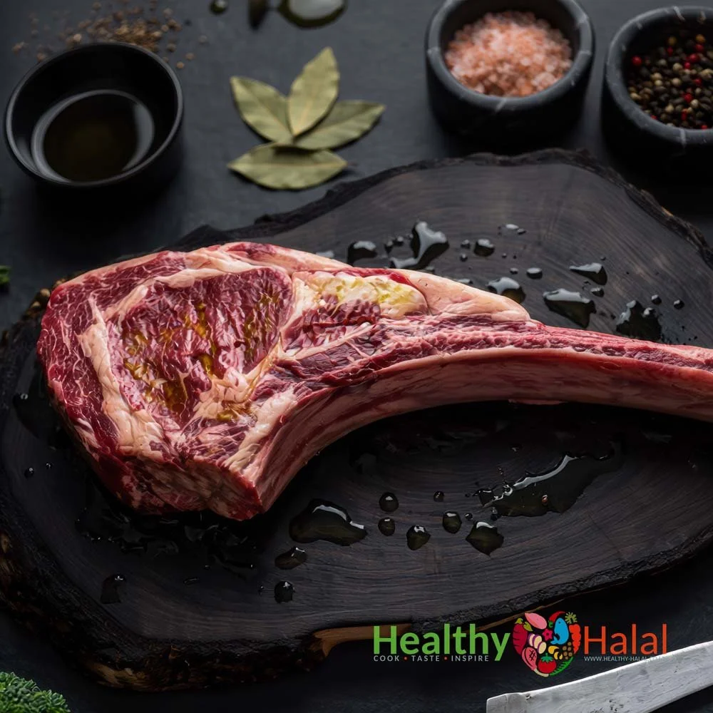 Angus Beef Tomahawk Steak - Healthy Halal