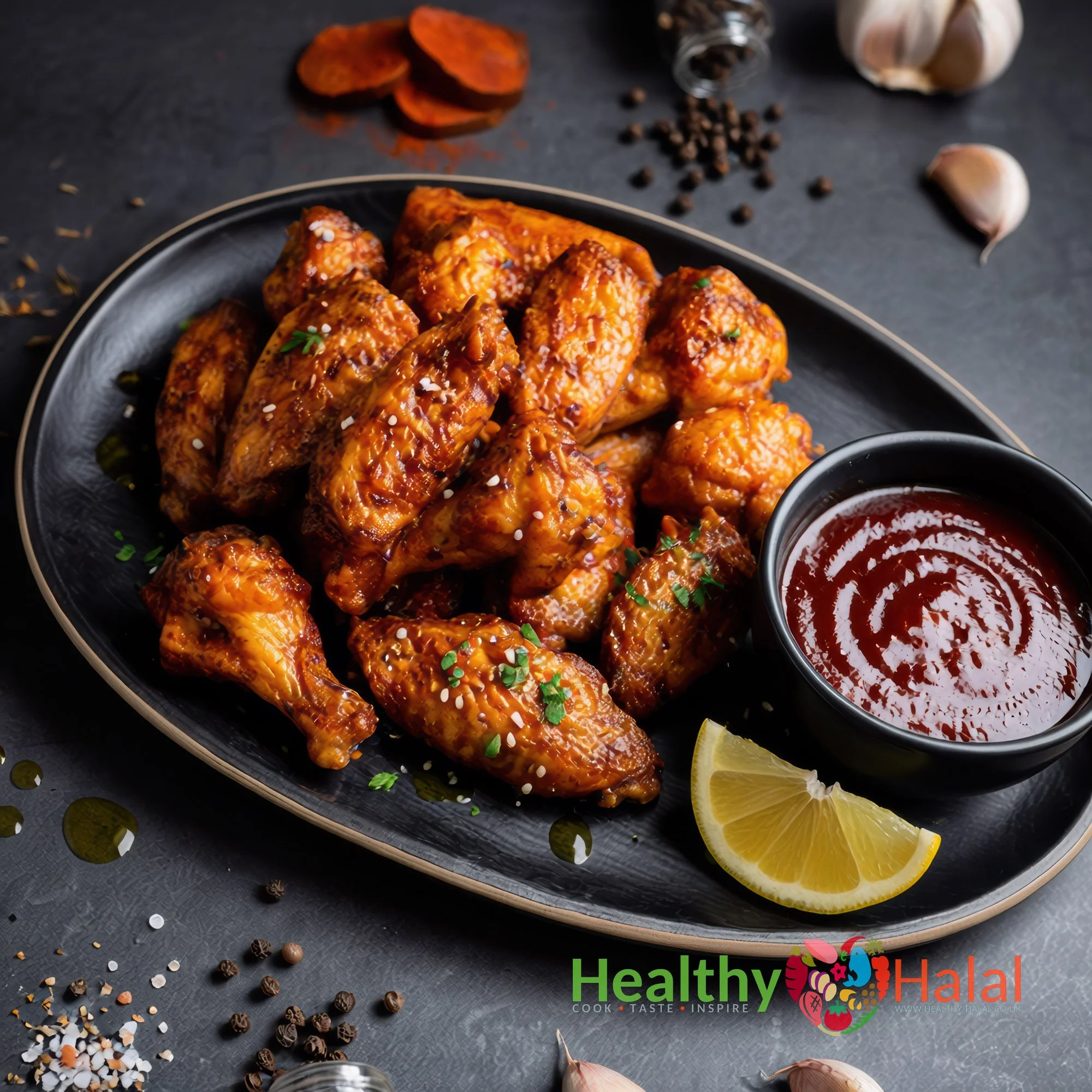 Libyan Style Chicken Wings - Healthy Halal