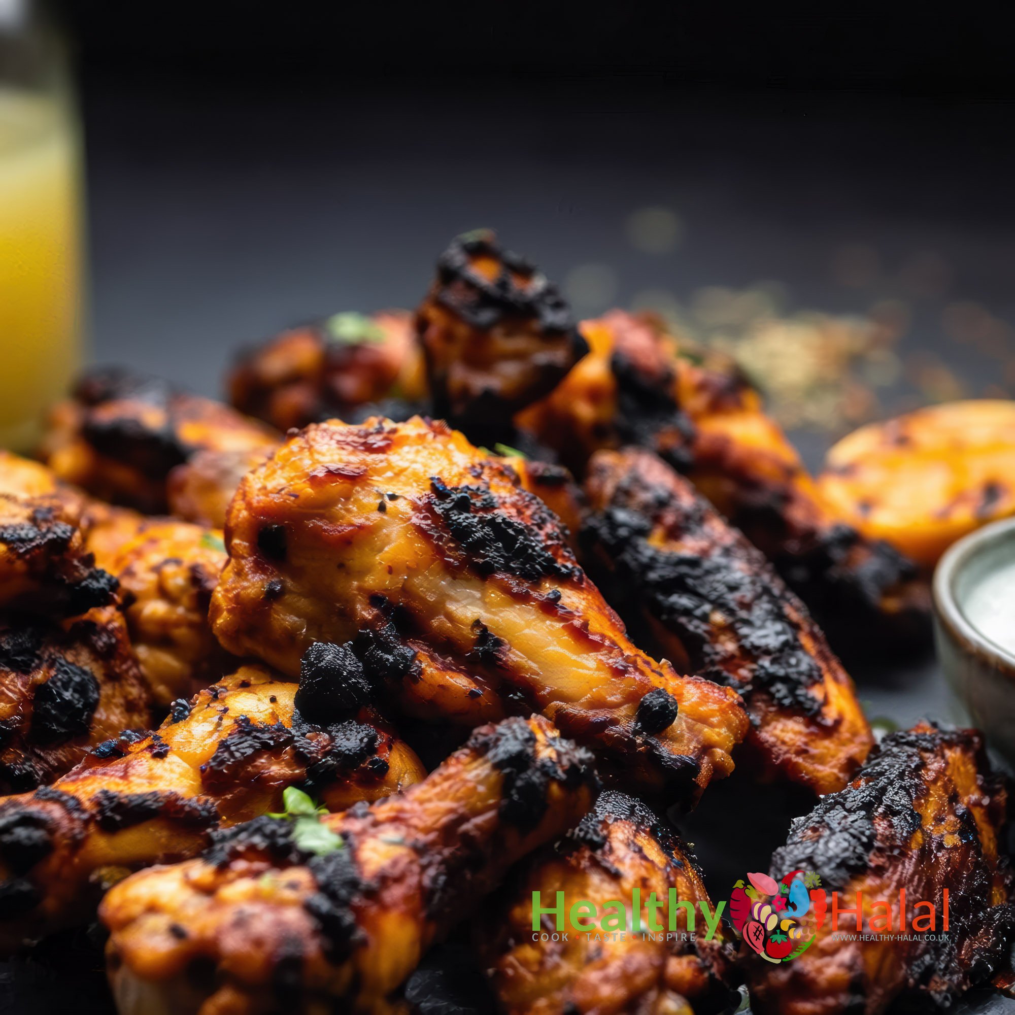 Achari Chicken Wings - Healthy Halal