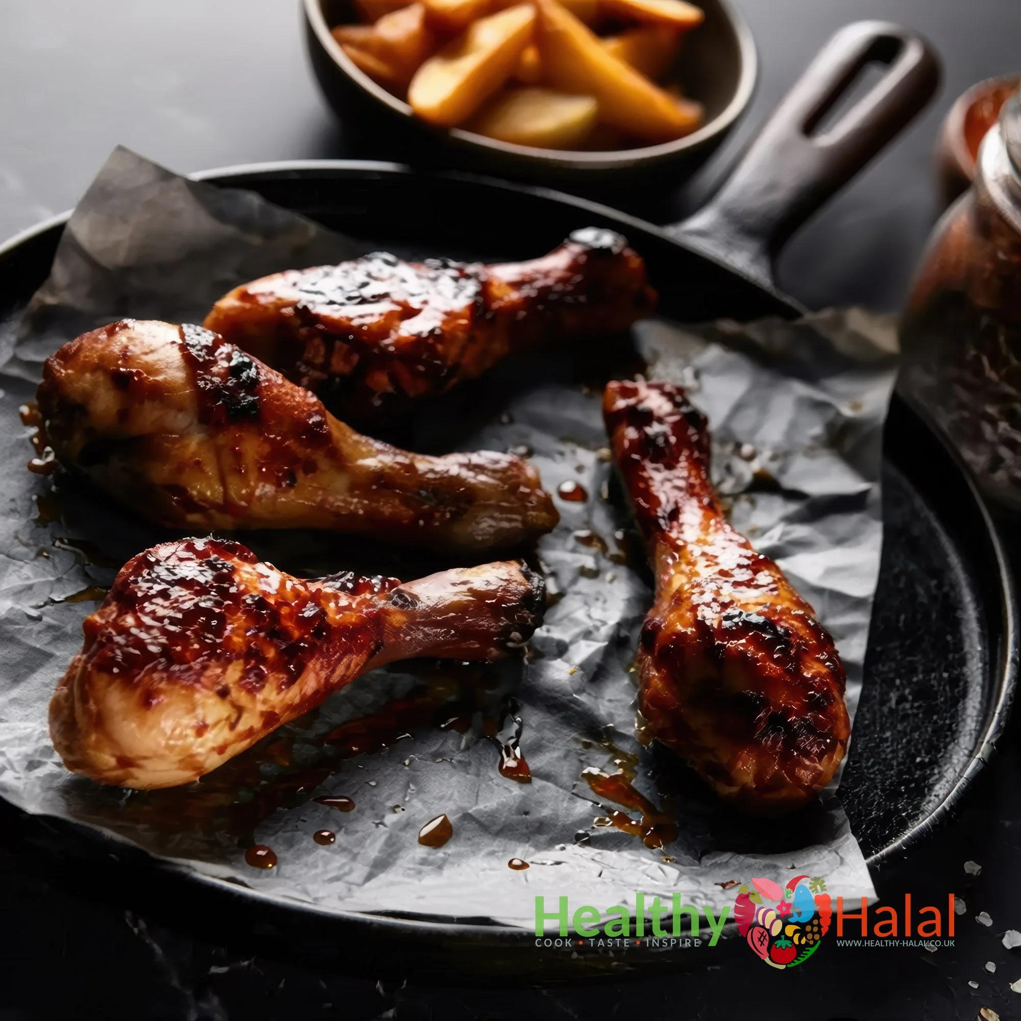 Latin America Saucy BBQ Chicken Drumsticks - Healthy Halal