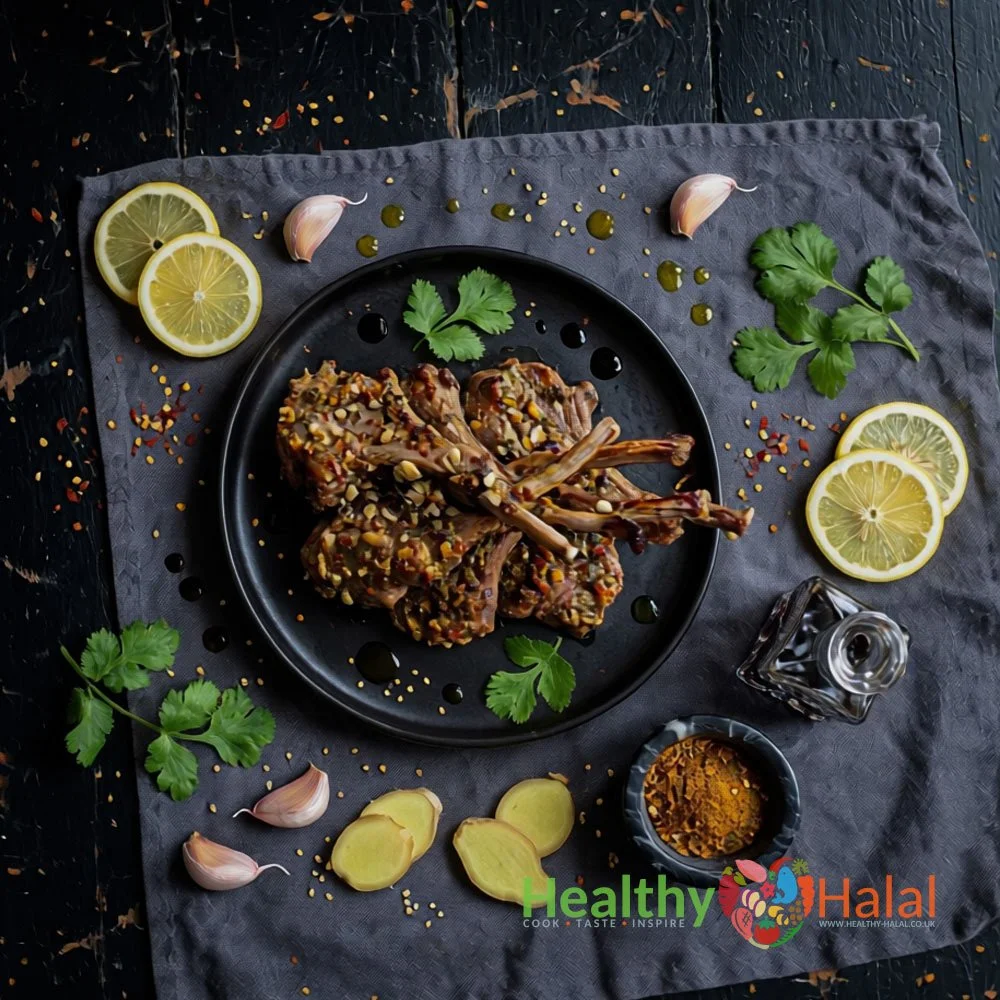 Wild Garlic Flat Eyed Lamb Chops - Healthy Halal