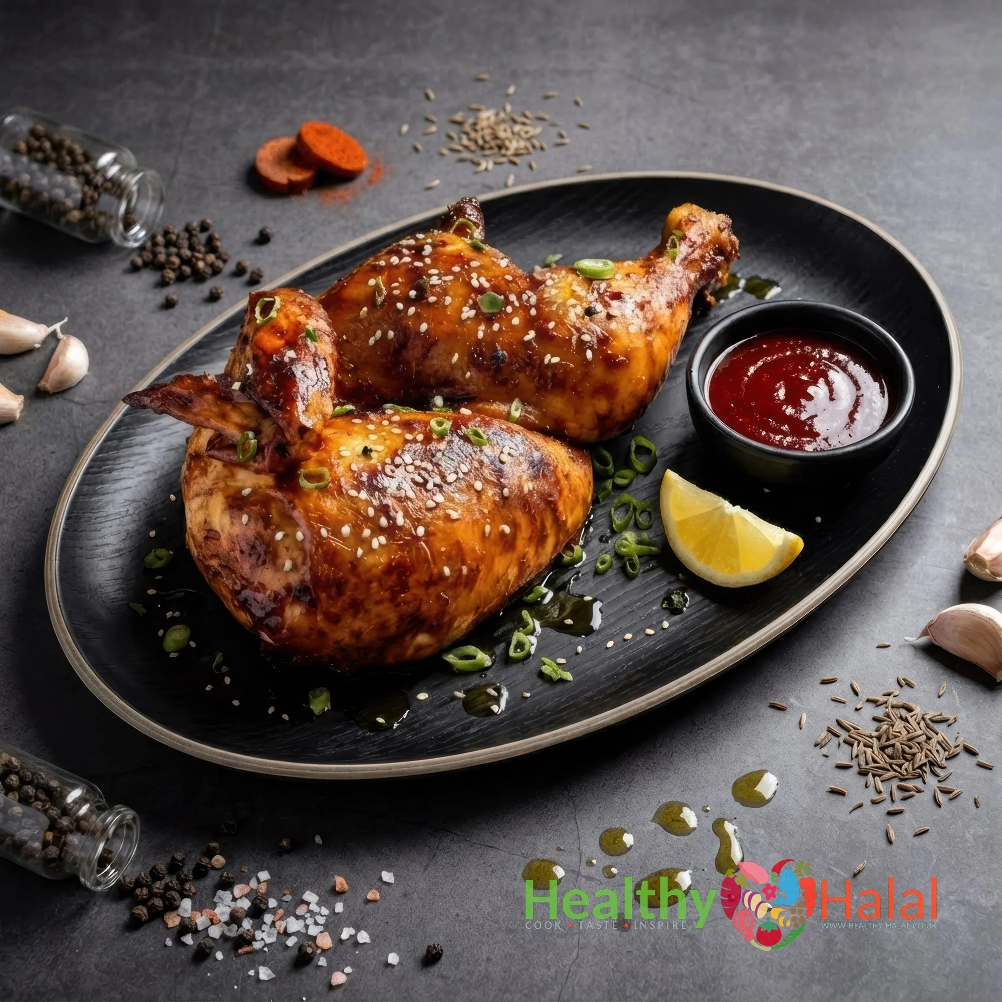 Libyan Style Half Chicken - Healthy Halal