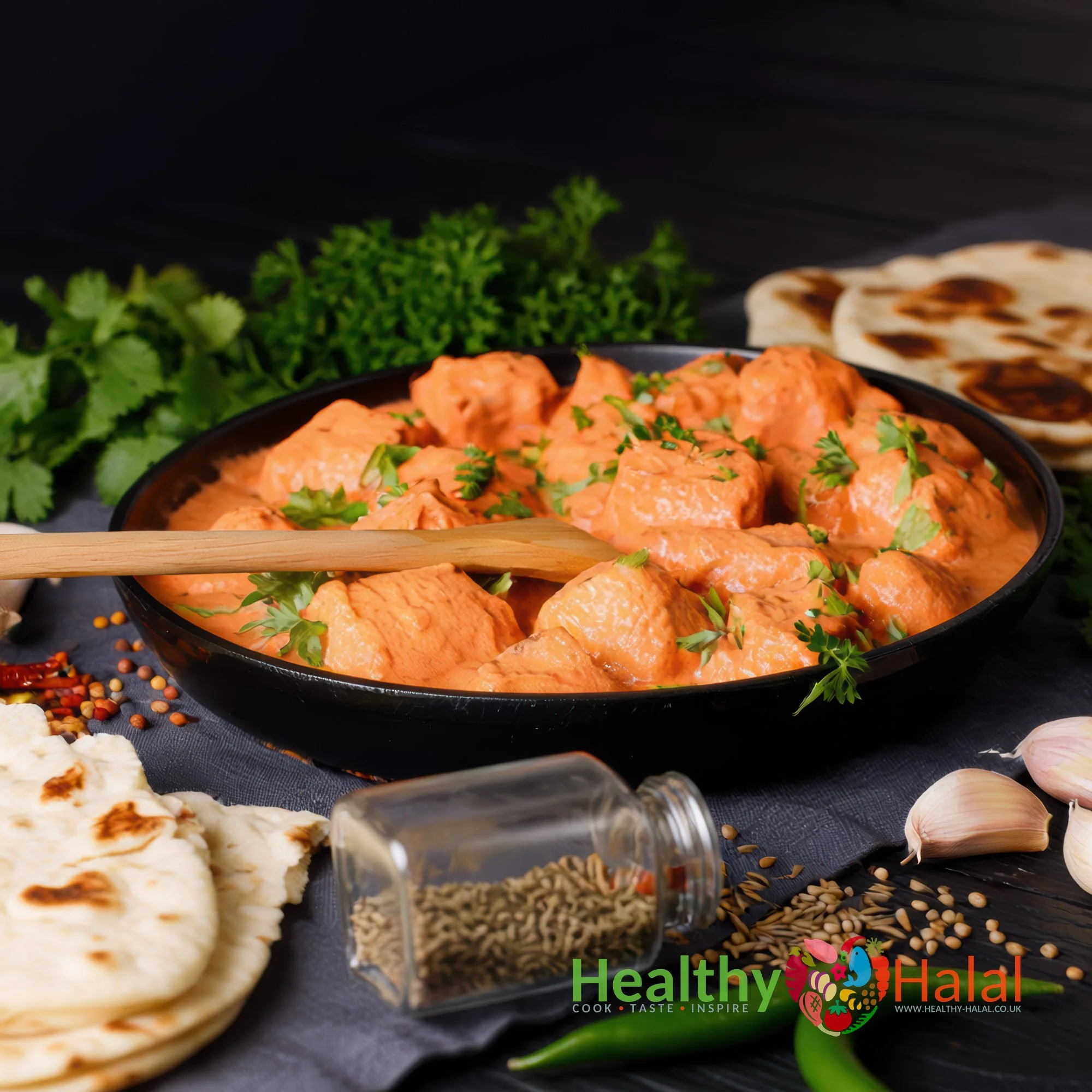 Indian Inspired Creamy Chicken Tikka - Healthy Halal