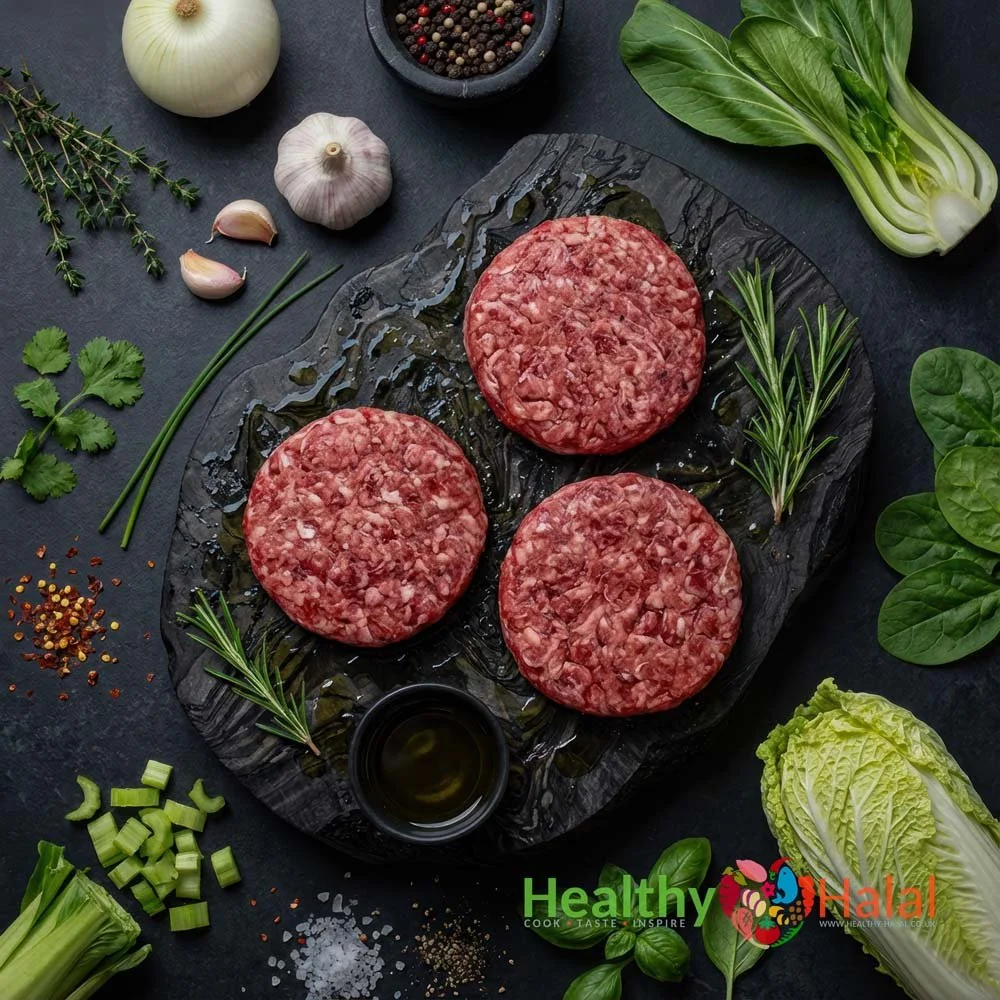 Organic Hand Made Gourmet Lamb Burgers