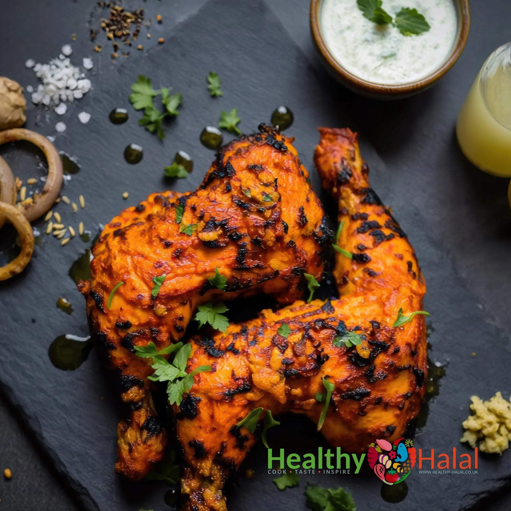 Achari Chicken Legs - Healthy Halal