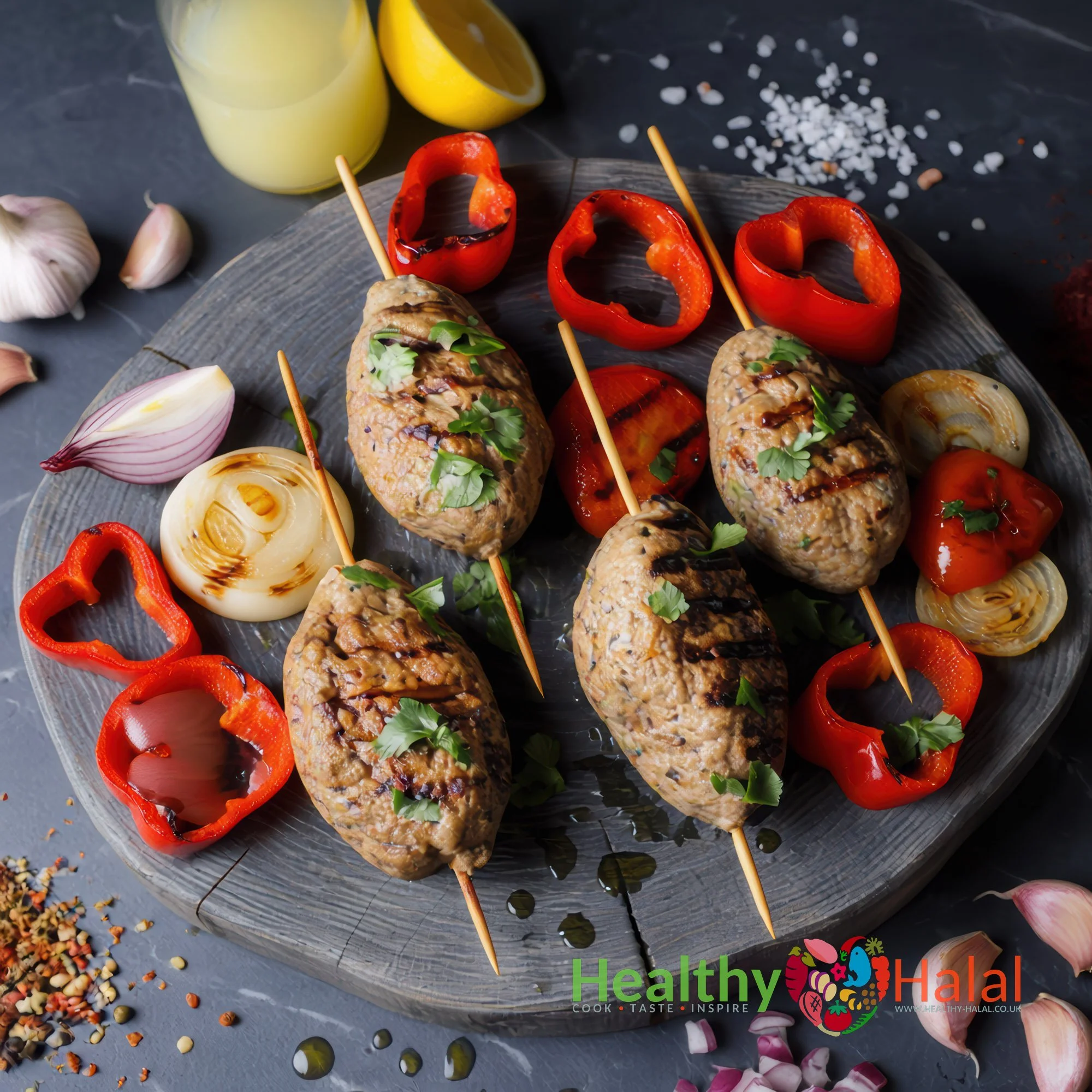 Turkish Inspired Beef Kofte Skewers - Healthy Halal