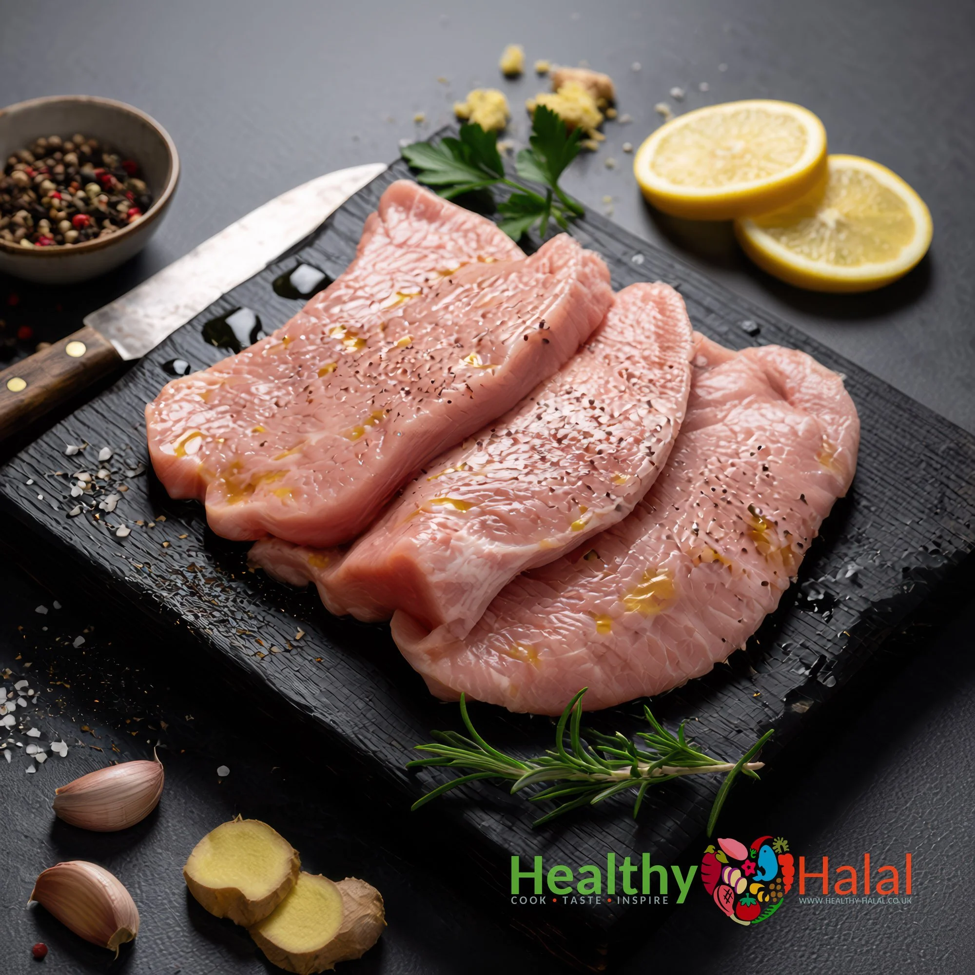 Halal Boneless Turkey Breast Cutlet Steaks - Healthy Halal