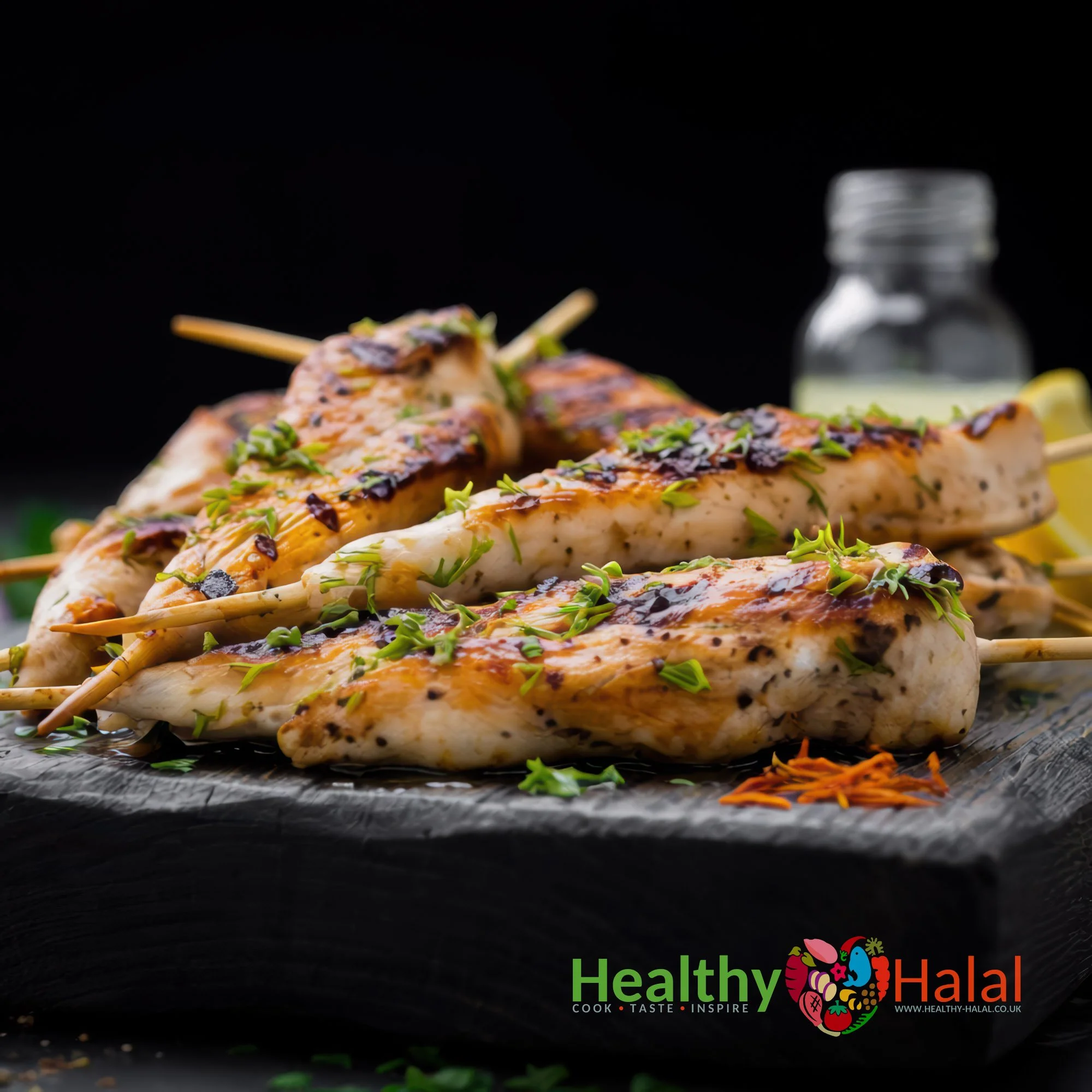 Persian Inspired Chicken Skewers - Healthy Halal