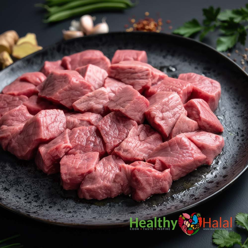 Boneless Diced Rose Veal - Healthy Halal