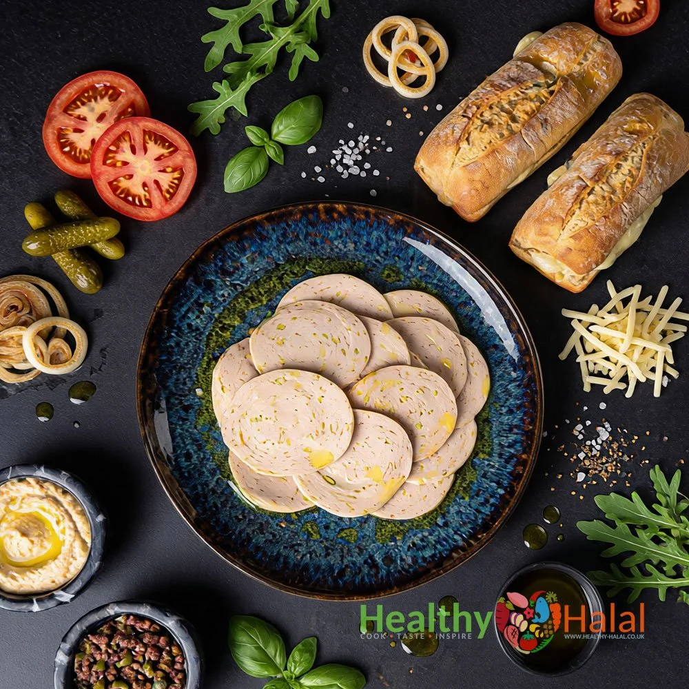 Halal Chicken & Beef Garlic Salami - Healthy Halal