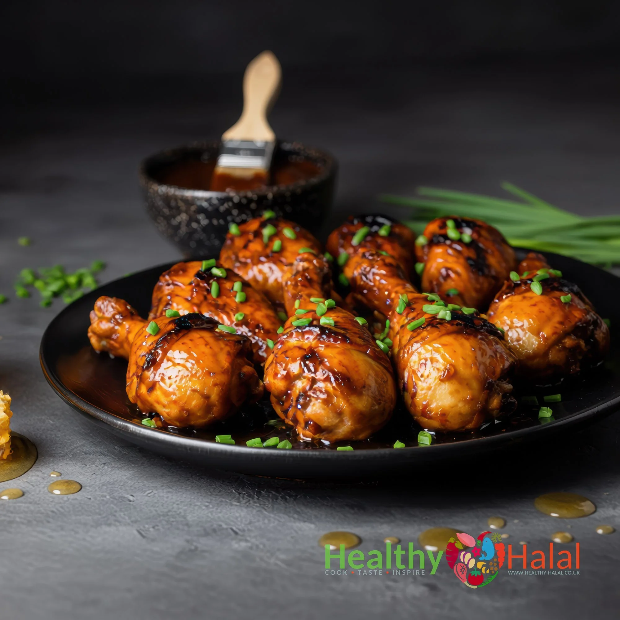 Lusiana Sticky BBQ Chicken Drumsticks - Healthy Halal