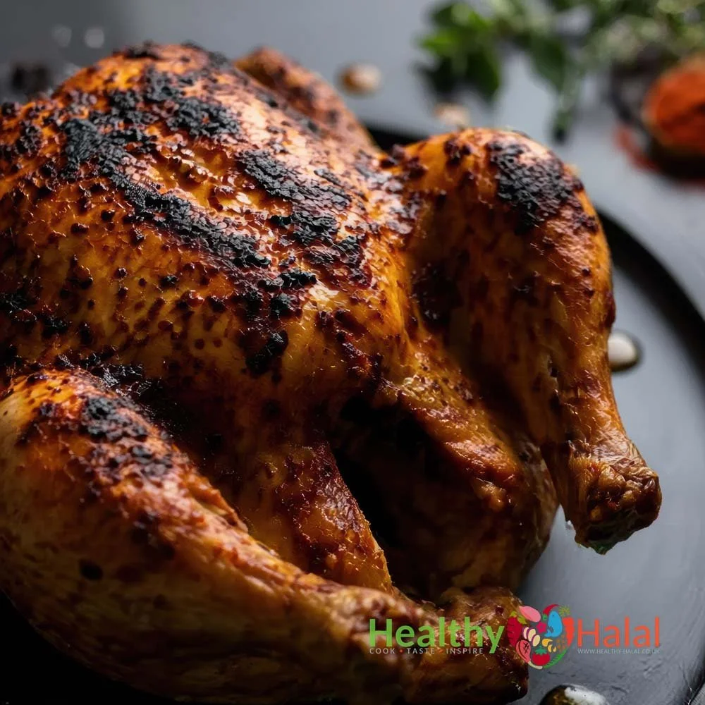 Whole Chicken with Cajun Glaze - Healthy Halal