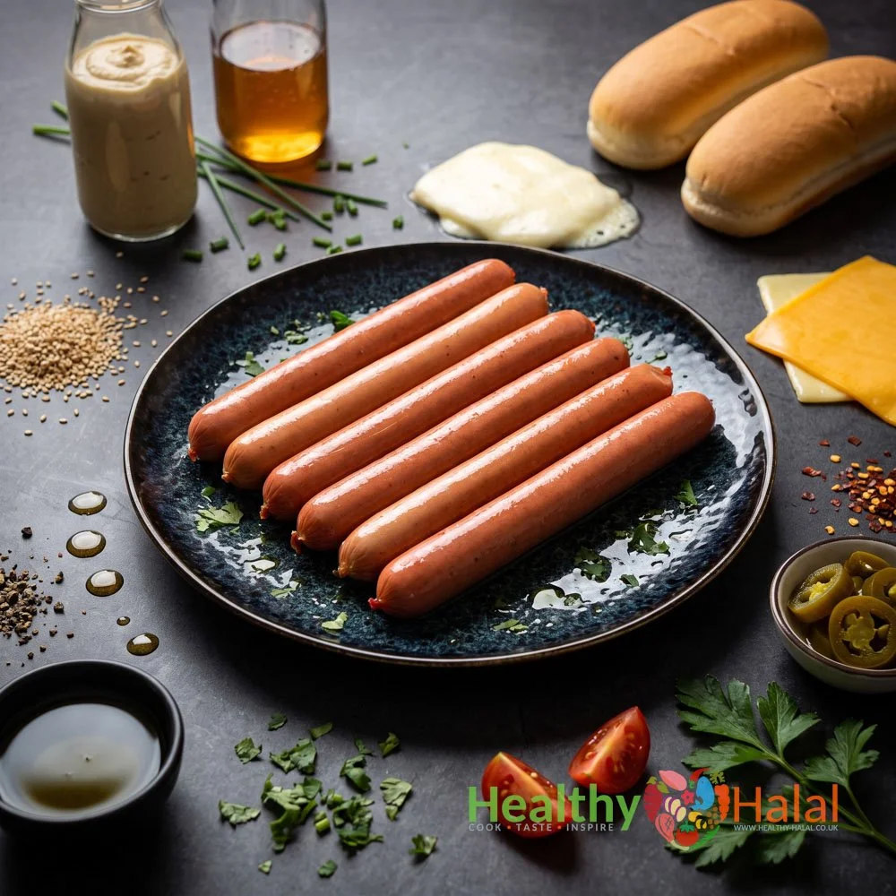 Halal Chicken & Garlic Hotdogs