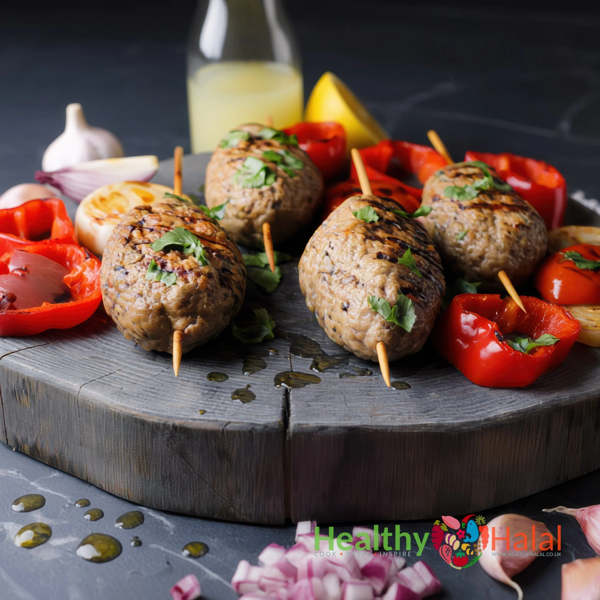 Turkish Inspired Beef Kofte Skewers - Healthy Halal