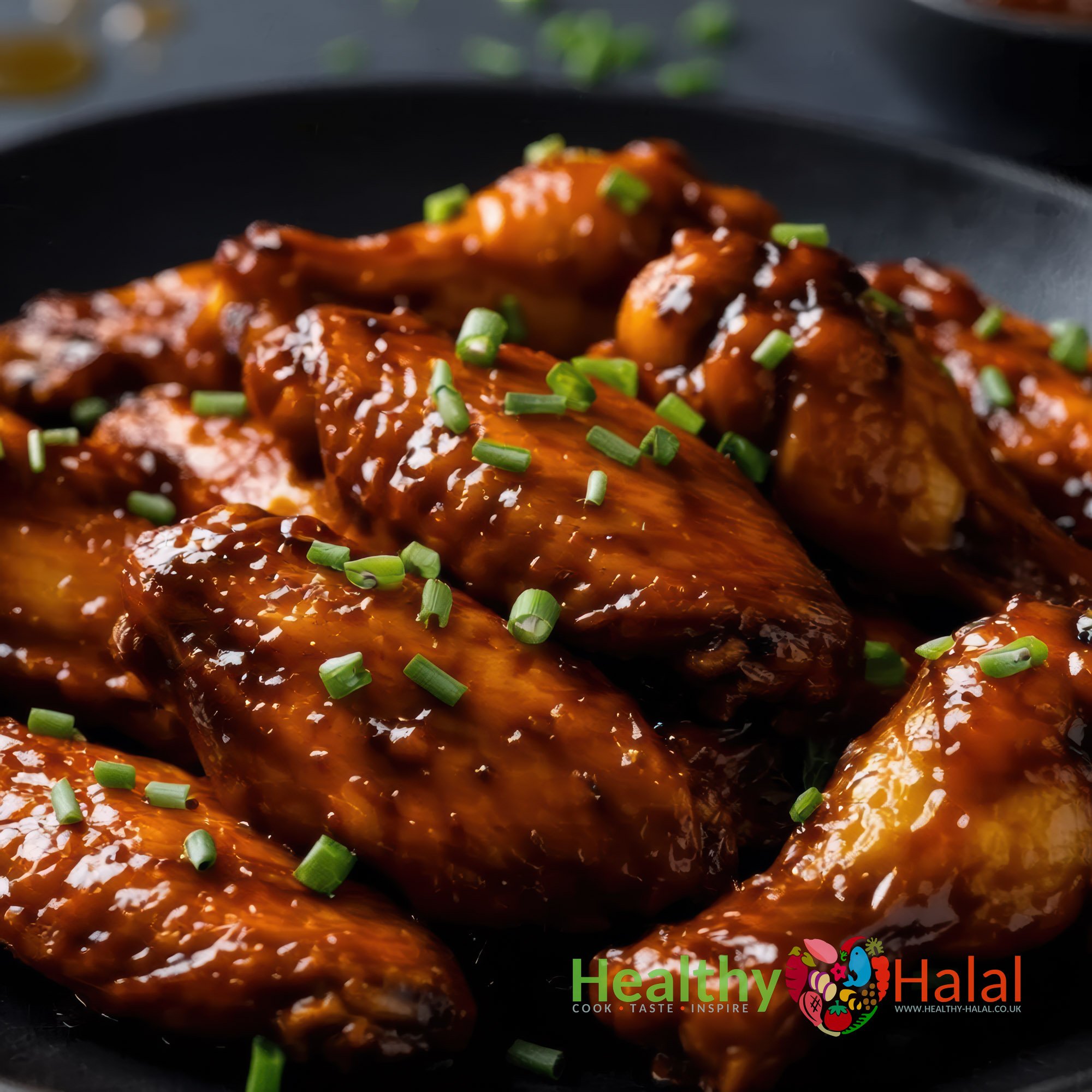 Lusiana Sticky BBQ Chicken Wings - Healthy Halal