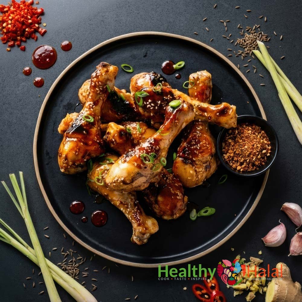 Chicken Drumsticks with Aromatic Thai Glaze