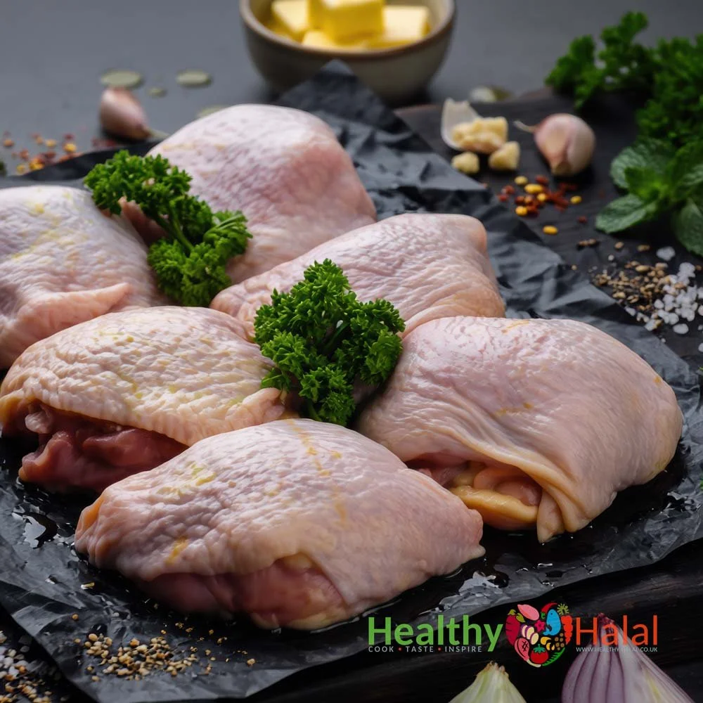 Oyster Chicken Thighs - Healthy Halal