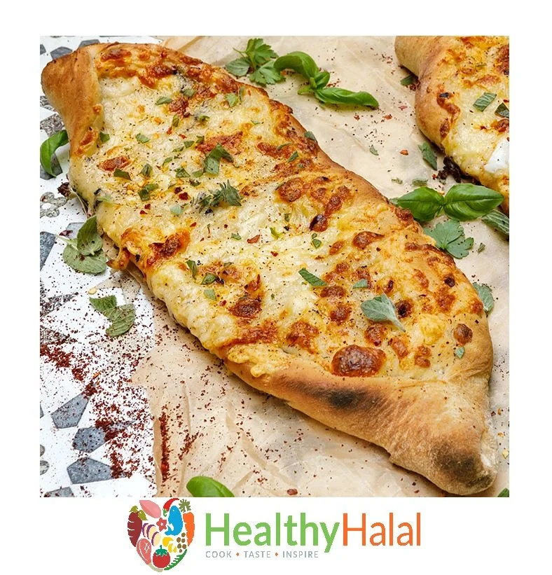 Pide Bread with Cheese and Garlic