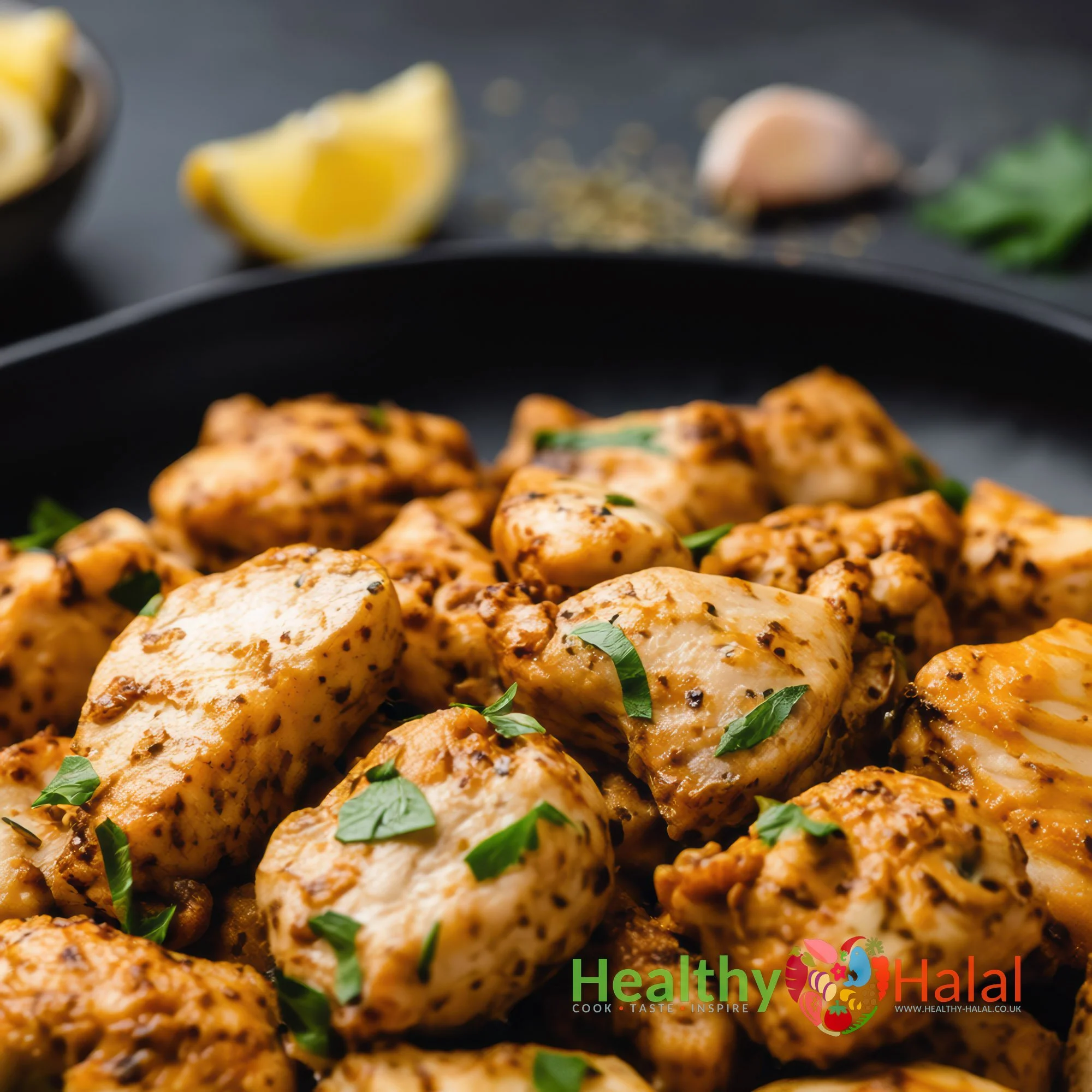 Classic Italian Chicken Breast Cubes - Healthy Halal