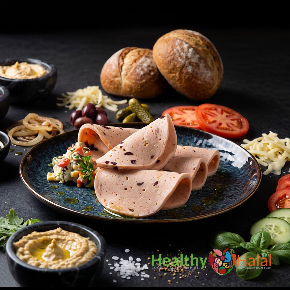 Halal Chicken & Beef Salami with Olives - Healthy Halal
