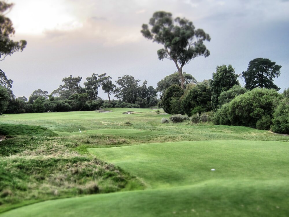 12th hole at Kingston Heath (Geoff Shackelford)