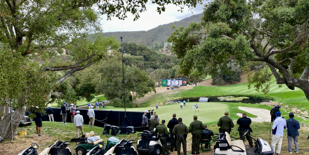 Volunteers and security watch Patrick Cantlay finish off ZOZO Championship win