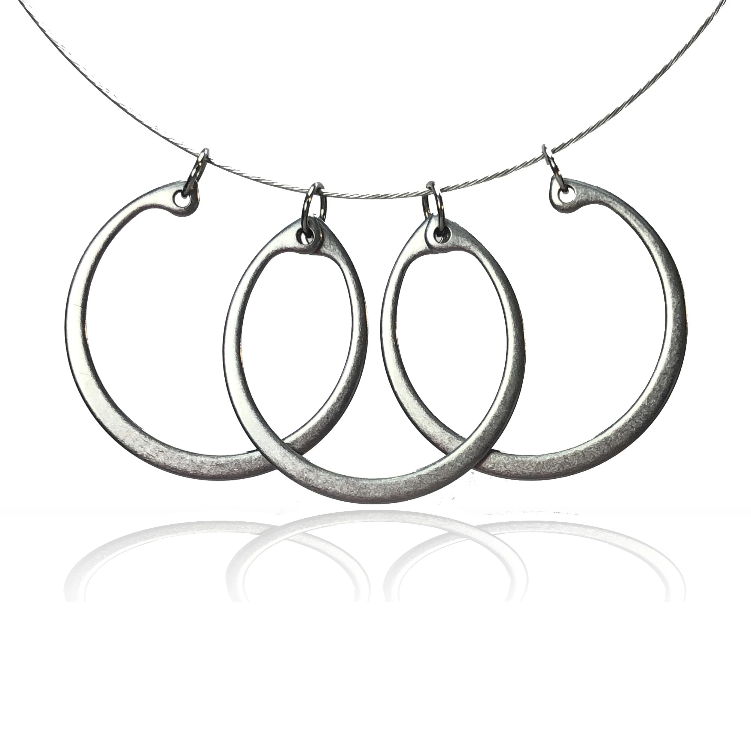loopty loop stainless steel necklace