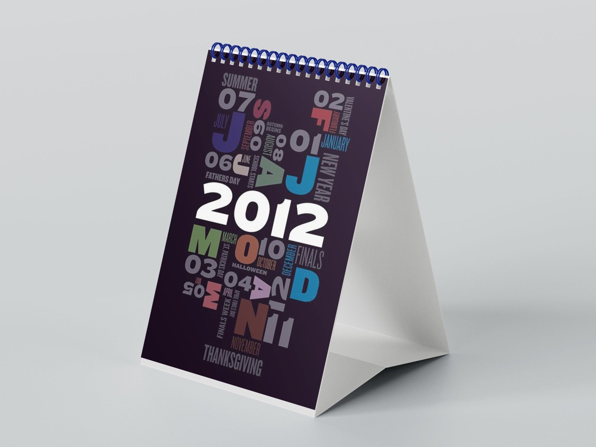 Typography Calendar