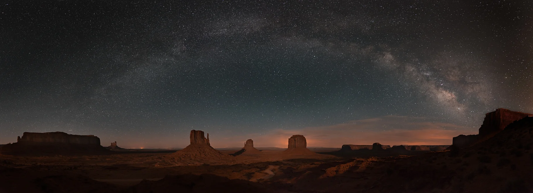 Milky Way over Monument Valley