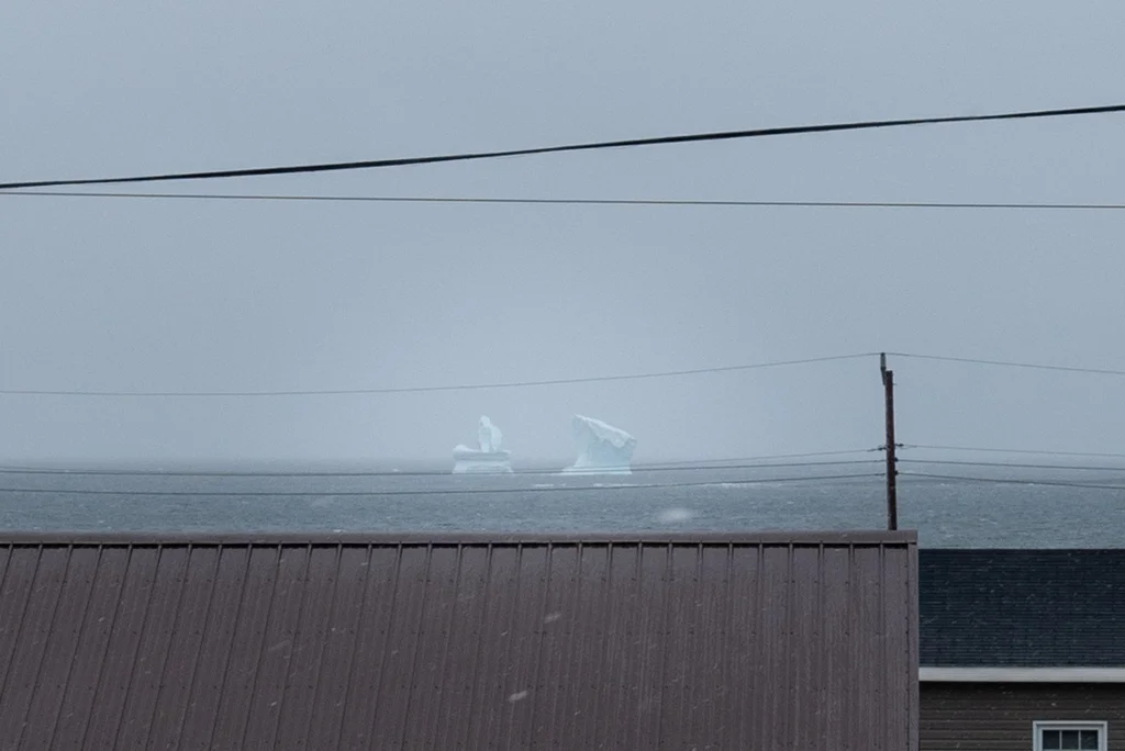 The iceberg, after it collapsed.