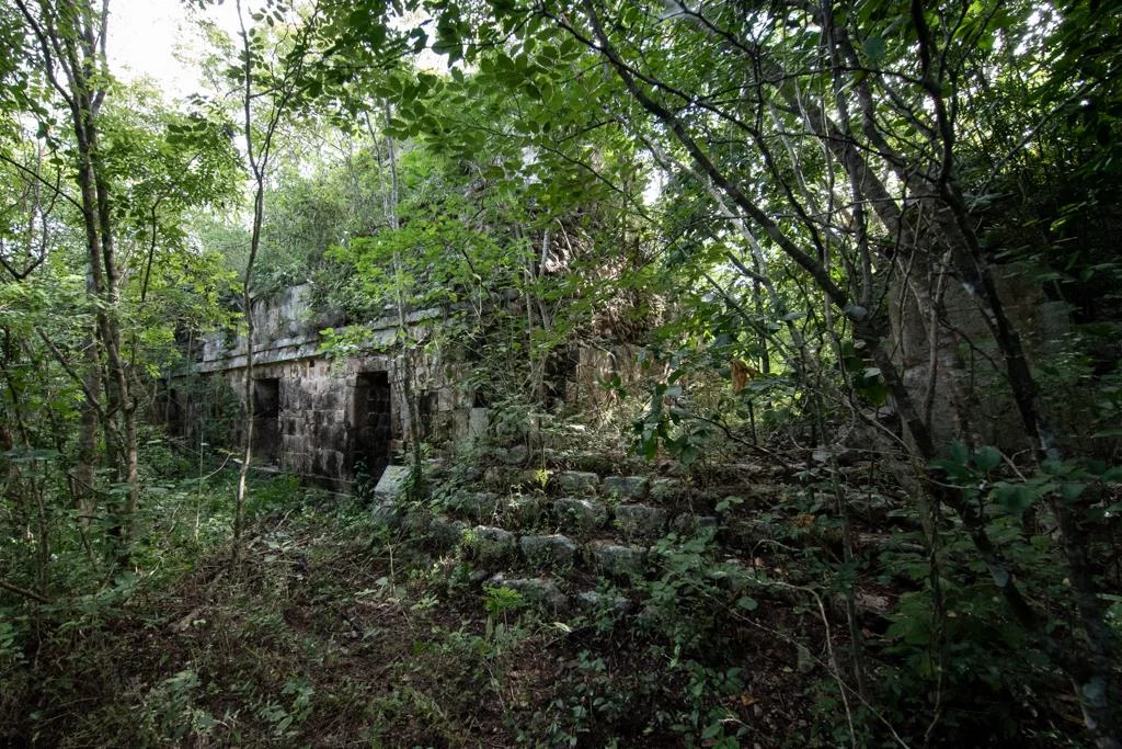 Xkipche was excavated by a team from the University of Bonn and from INAH (Instituto Nacional de Antropología e Historia) between 1990 and 1997 and again from 2002 to 2004. Since then it has not been touched and the jungle is quickly taking over.