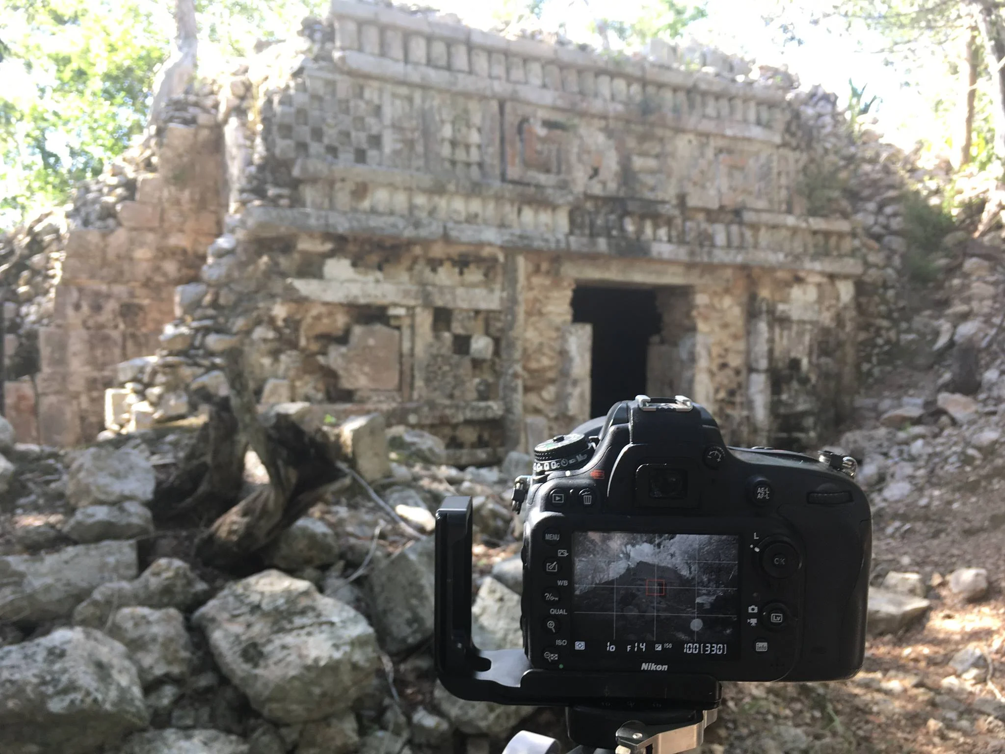Rancho Perez, which I first visited in 2014. You can see the infrared image on the camera.