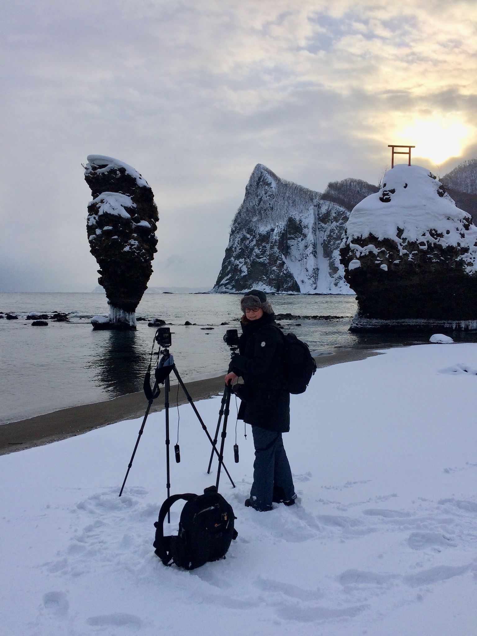 Dressed for winter in Hokkaido! (photo: Ulana Switucha)